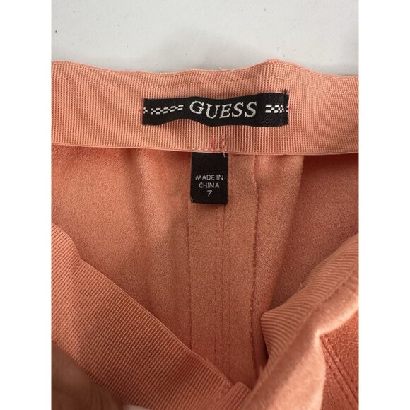 Guess Kids Girl Velvet Pull On Pants, Orange size 7 MSRP $49 - Picture 7 of 11